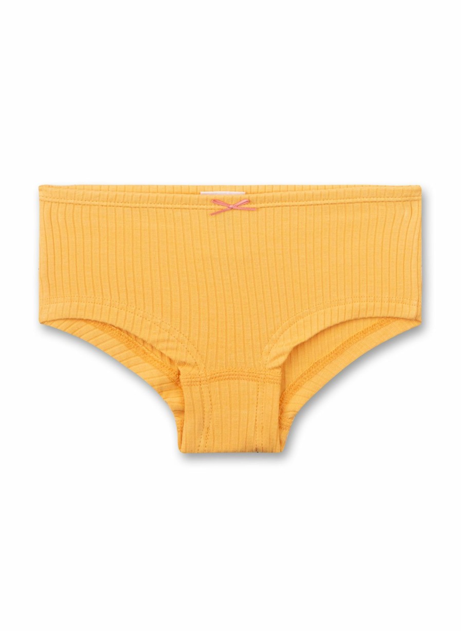 Madchen 3-14 Sanetta Panties & Hipster | Madchen-Cutbrief Orange Rippe