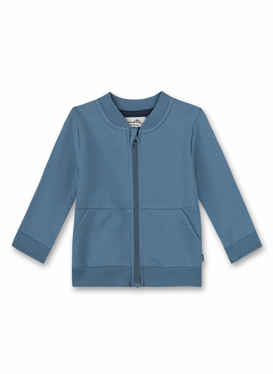 Jungs 0-3 Sanetta Jacken & Westen | Jungen-Sweatjacke Hellblau Clever Fox