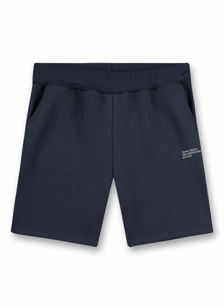 Jungs 3-14 Sanetta Hosen | Unisex-Sweatshorts Blau