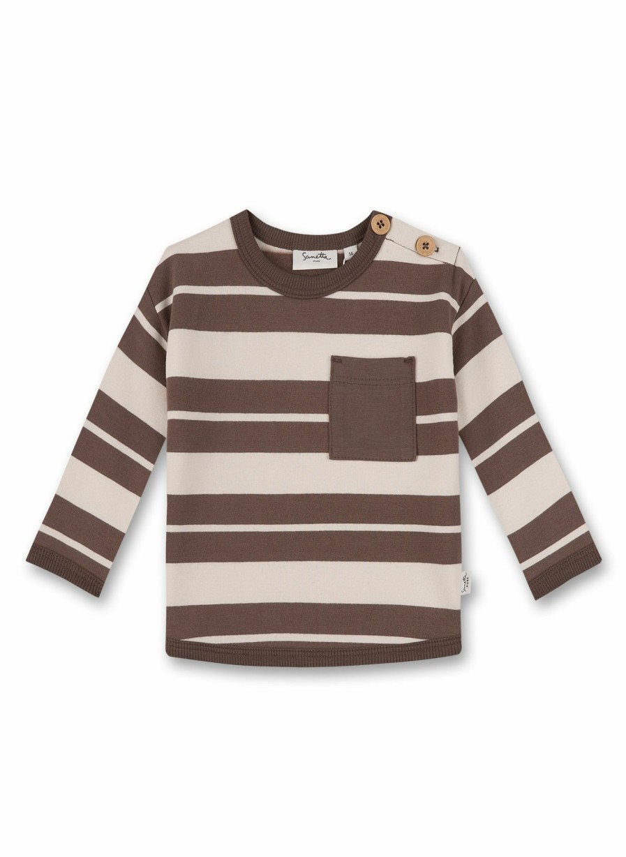 Jungs 0-3 Sanetta Sweatshirts | Jungen-Sweatshirt Braun