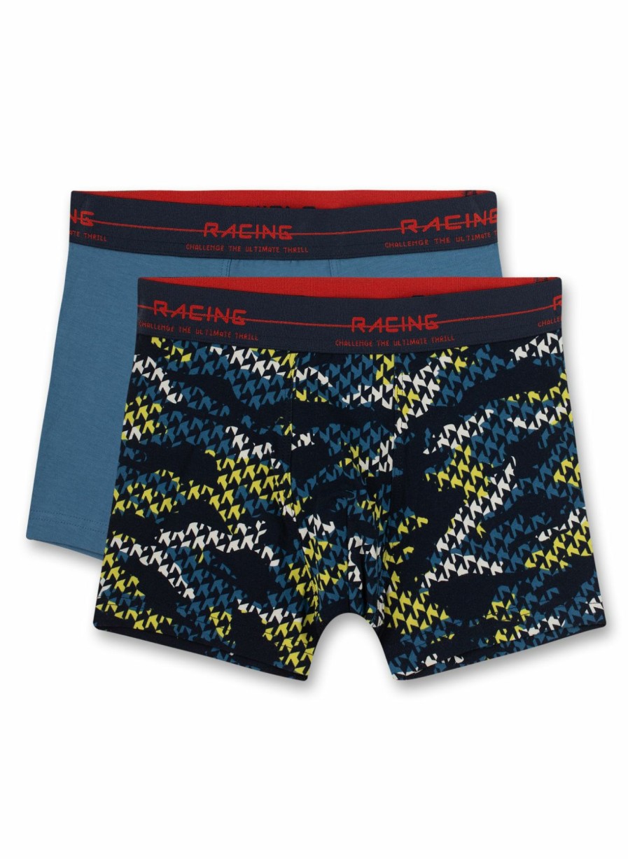 Jungs 3-14 Sanetta Shorts | Jungen-Hipshorts (Doppelpack) Blau