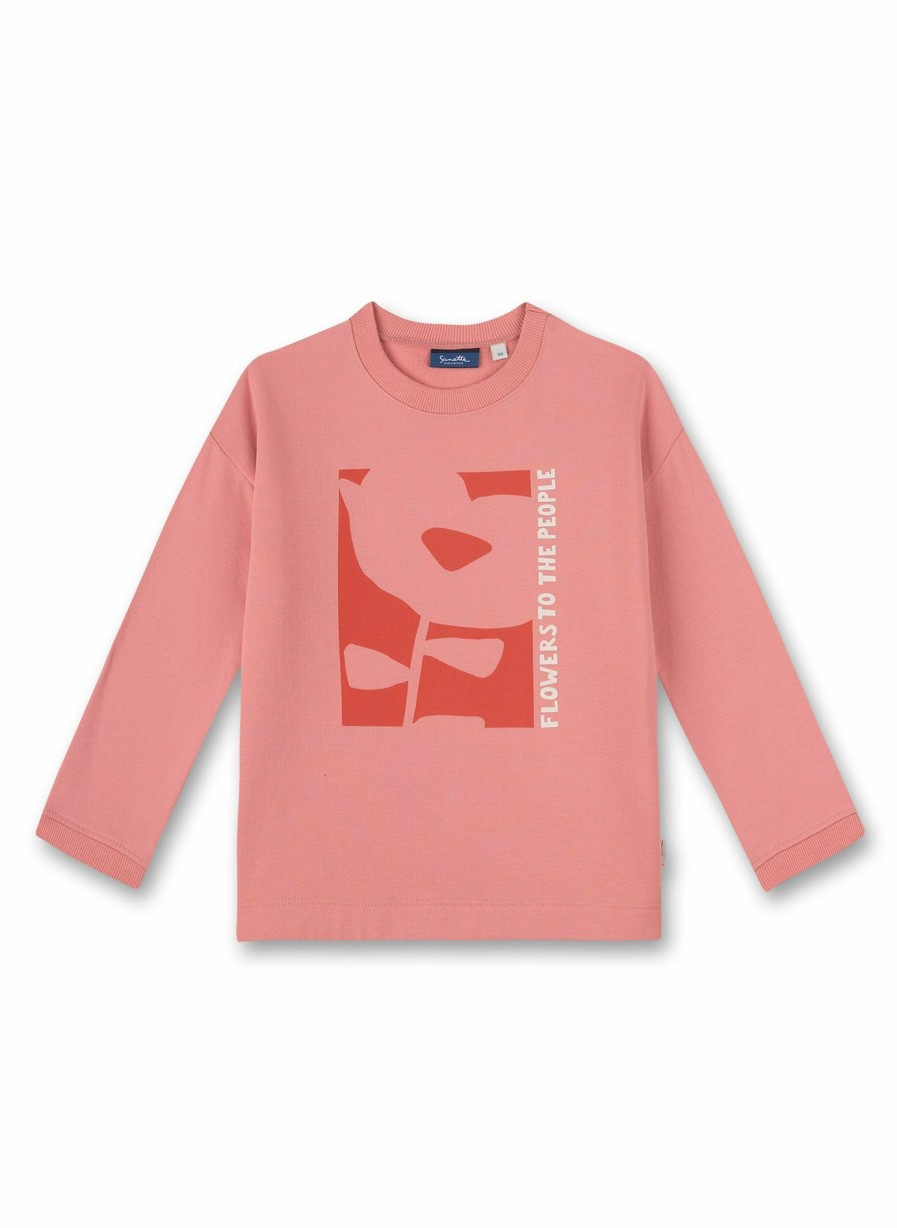 Madchen 3-14 Sanetta Sweatshirts | Madchen-Sweatshirt Rosa Flowers For You