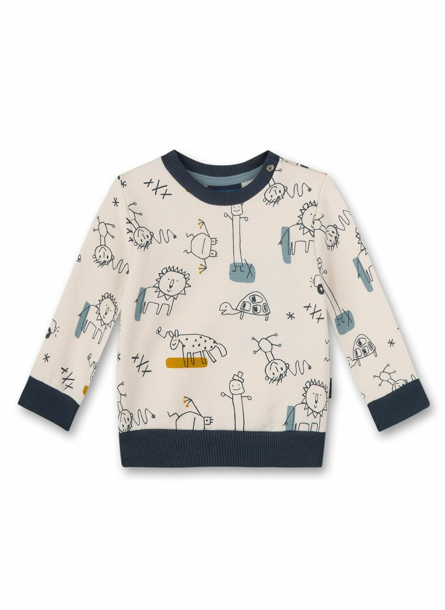 Jungs 0-3 Sanetta Sweatshirts | Jungen-Sweatshirt Beige Turtle