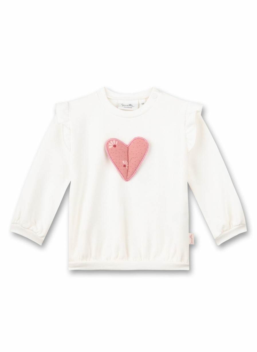 Madchen 0-3 Sanetta Sweatshirts | Madchen-Sweatshirt Off-White