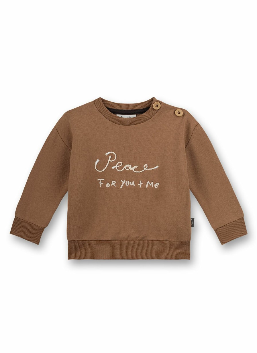 Jungs 0-3 Sanetta Sweatshirts | Unisex-Sweatshirt Beige