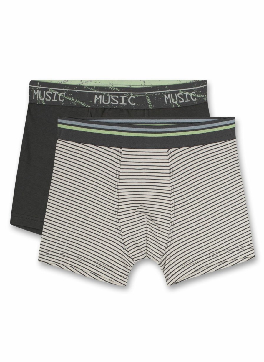 Jungs 3-14 Sanetta Shorts | Jungen-Hipshorts (Doppelpack) Grau