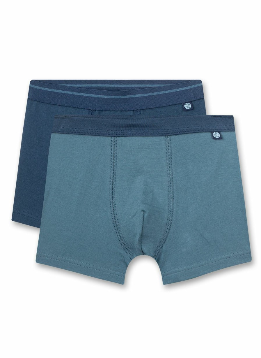 Jungs 3-14 Sanetta Shorts | Jungen-Hipshorts (Doppelpack) Blau