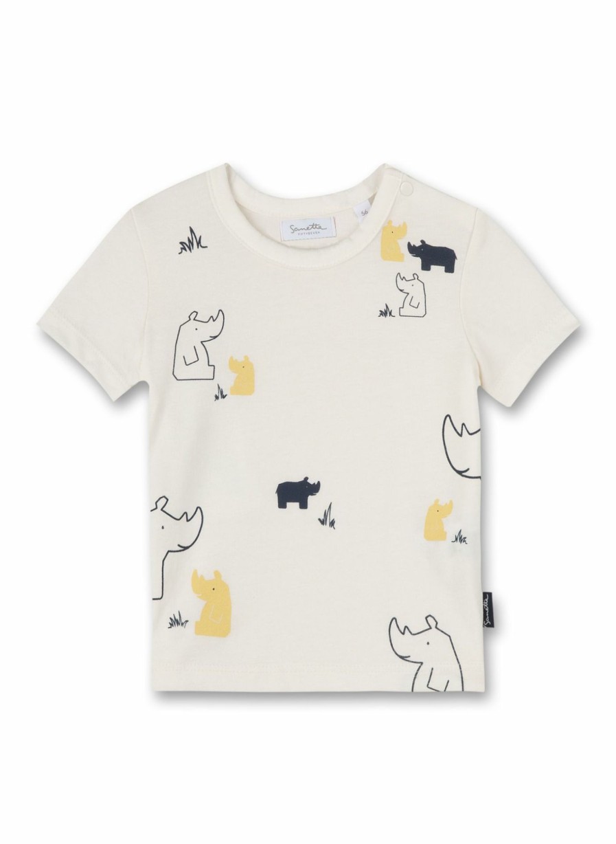 Jungs 0-3 Sanetta T-Shirts | Jungen T-Shirt Off-White