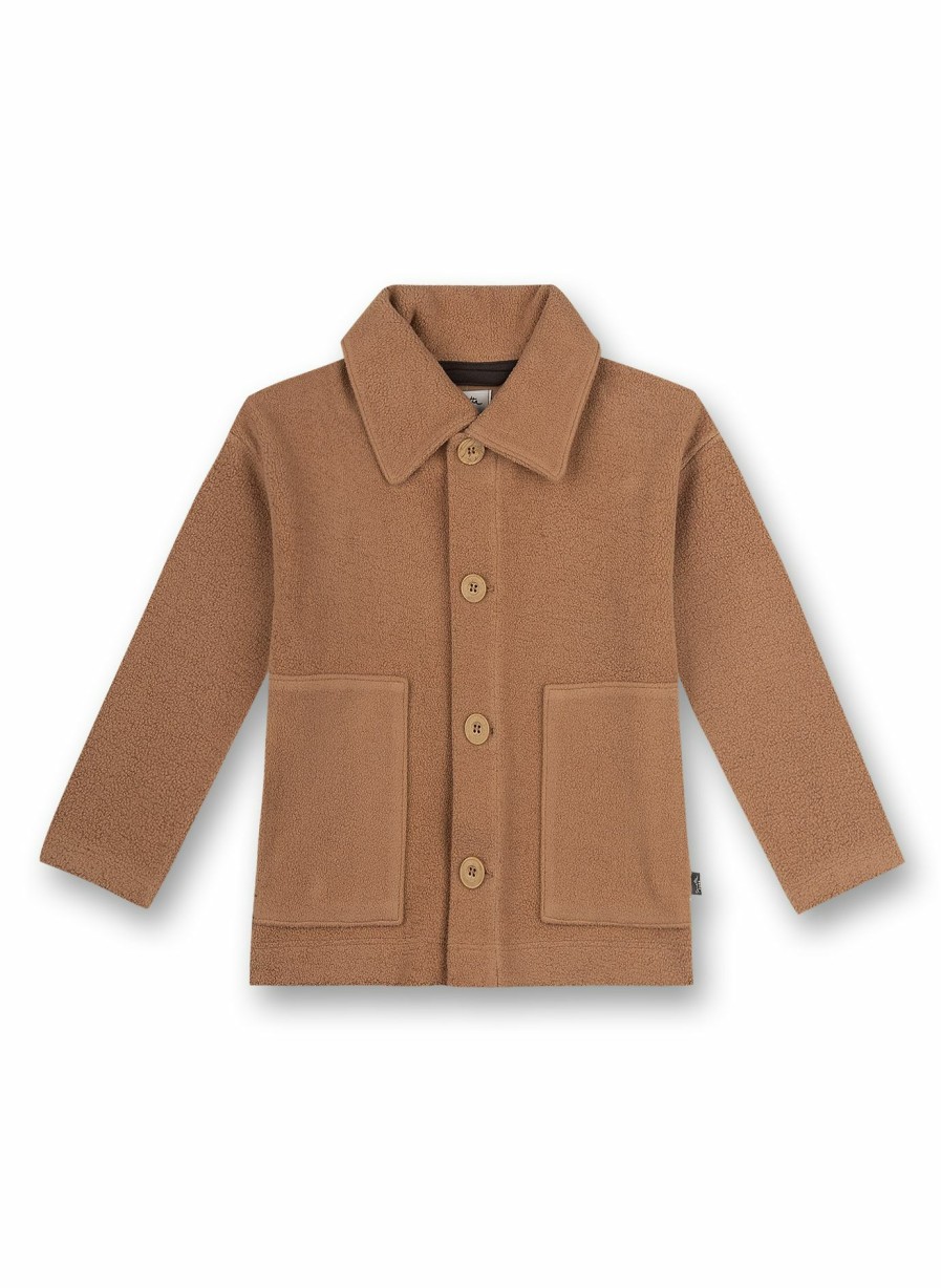 Jungs 0-3 Sanetta Jacken & Westen | Unisex-Flauschjacke Beige