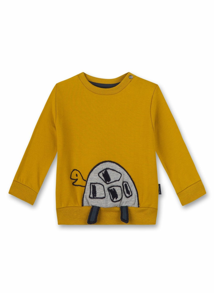 Jungs 0-3 Sanetta Sweatshirts | Jungen-Sweatshirt Gelb Turtle