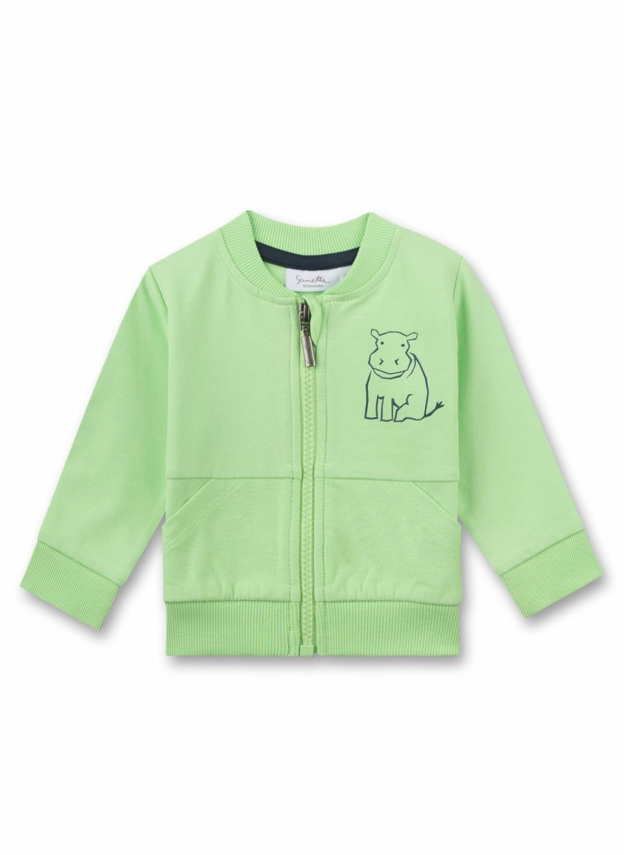 Jungs 0-3 Sanetta Sweatshirts | Jungen-Sweatjacke Grun