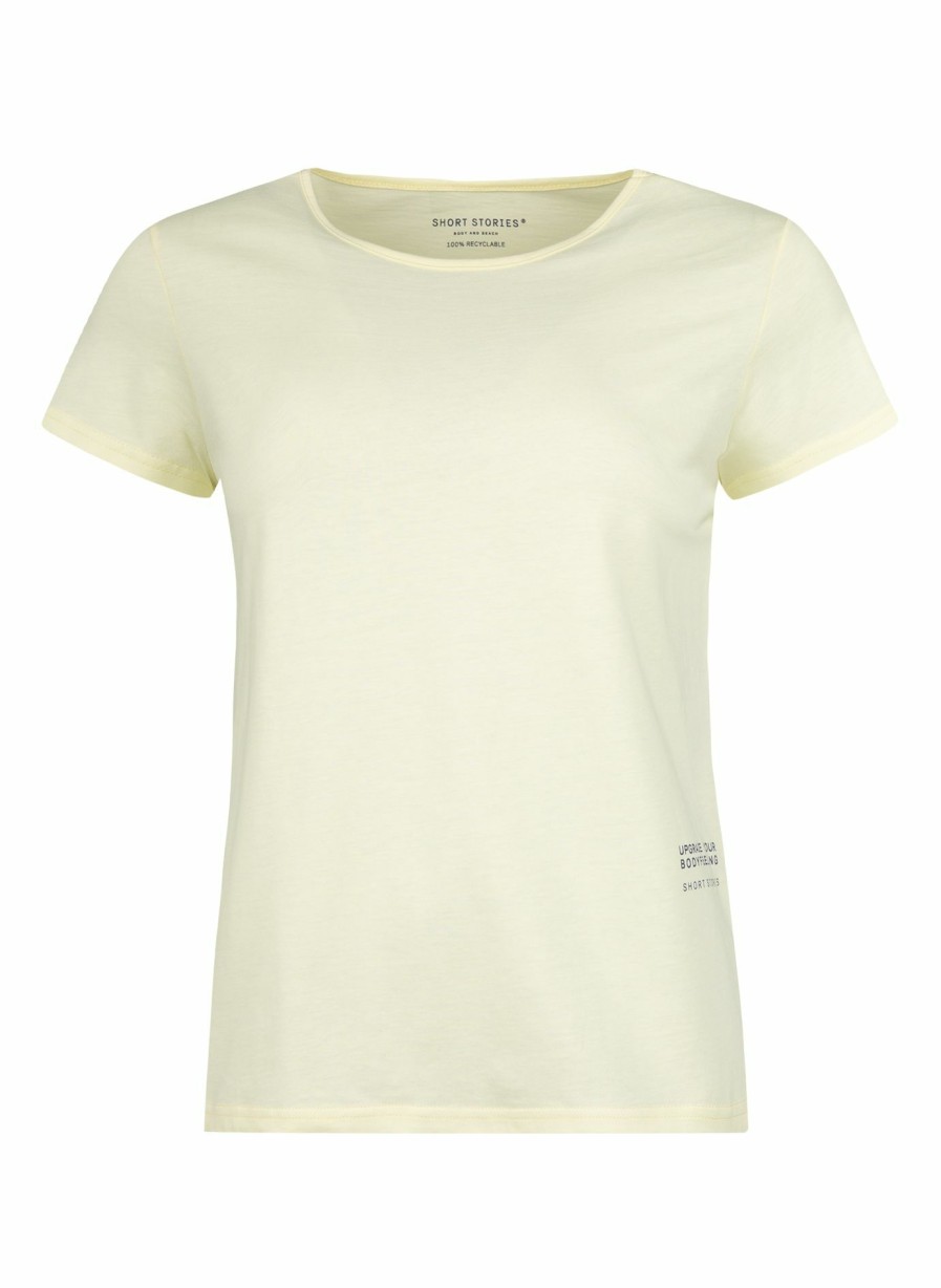 Damen Sanetta Tops | Damen T-Shirt Gelb