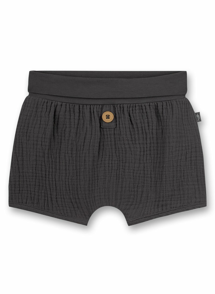 Jungs 0-3 Sanetta Hosen | Unisex-Shorts Dunkelgrau