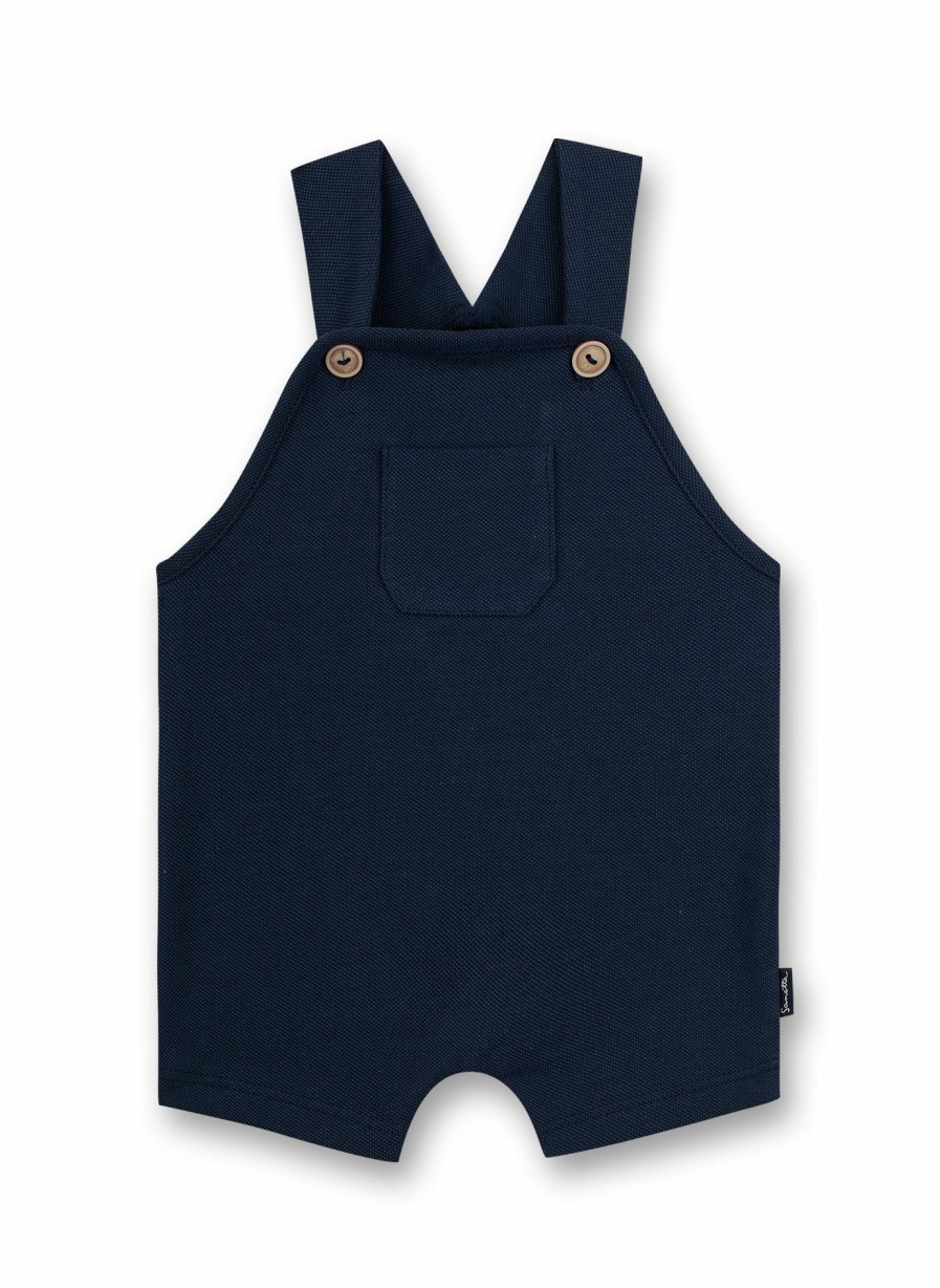 Jungs 0-3 Sanetta Strampler & Overalls | Jungen-Latzhose Dunkelblau Little Whale