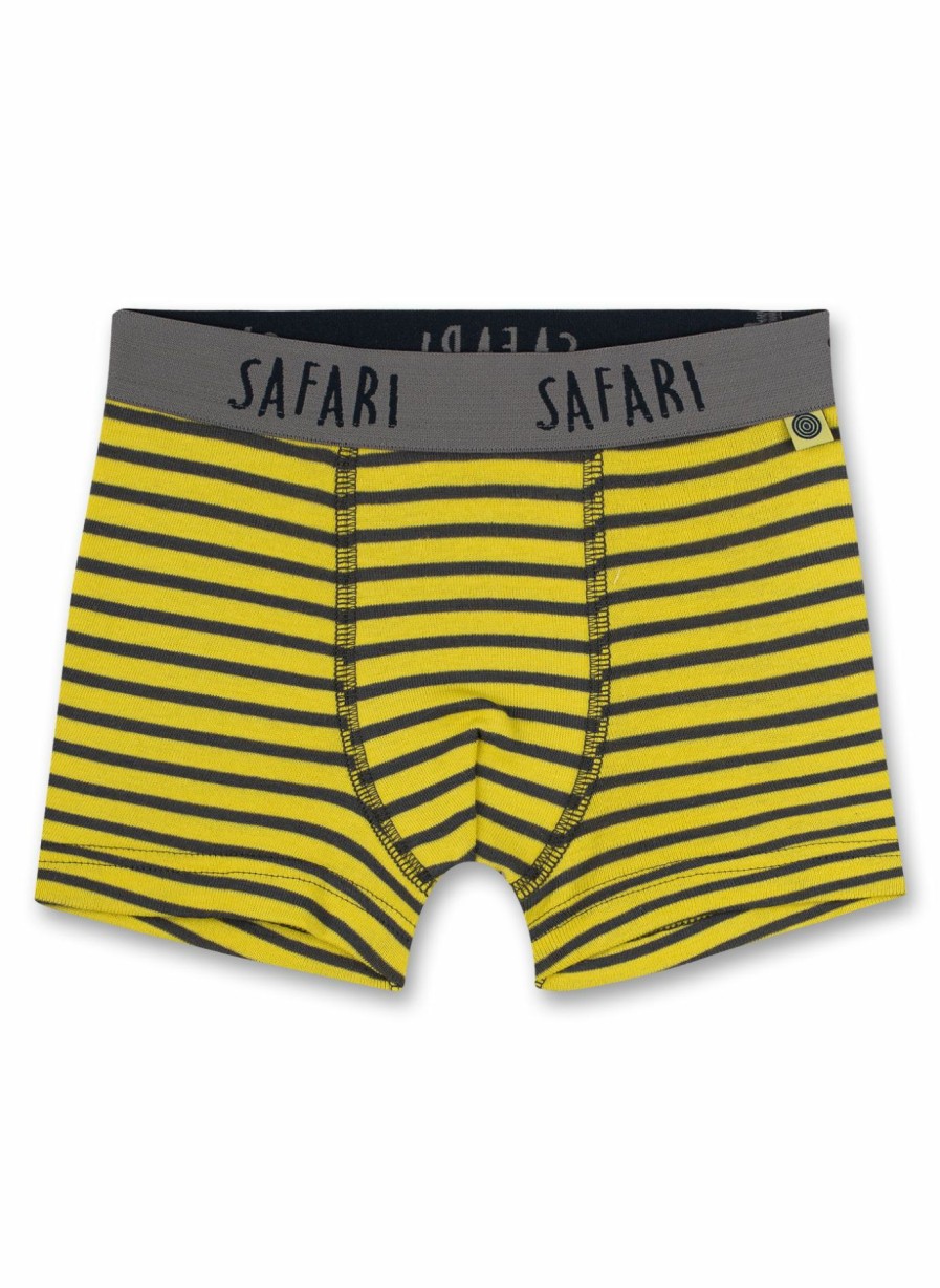 Jungs 3-14 Sanetta Shorts | Jungen-Hipshorts Gelb Geringelt