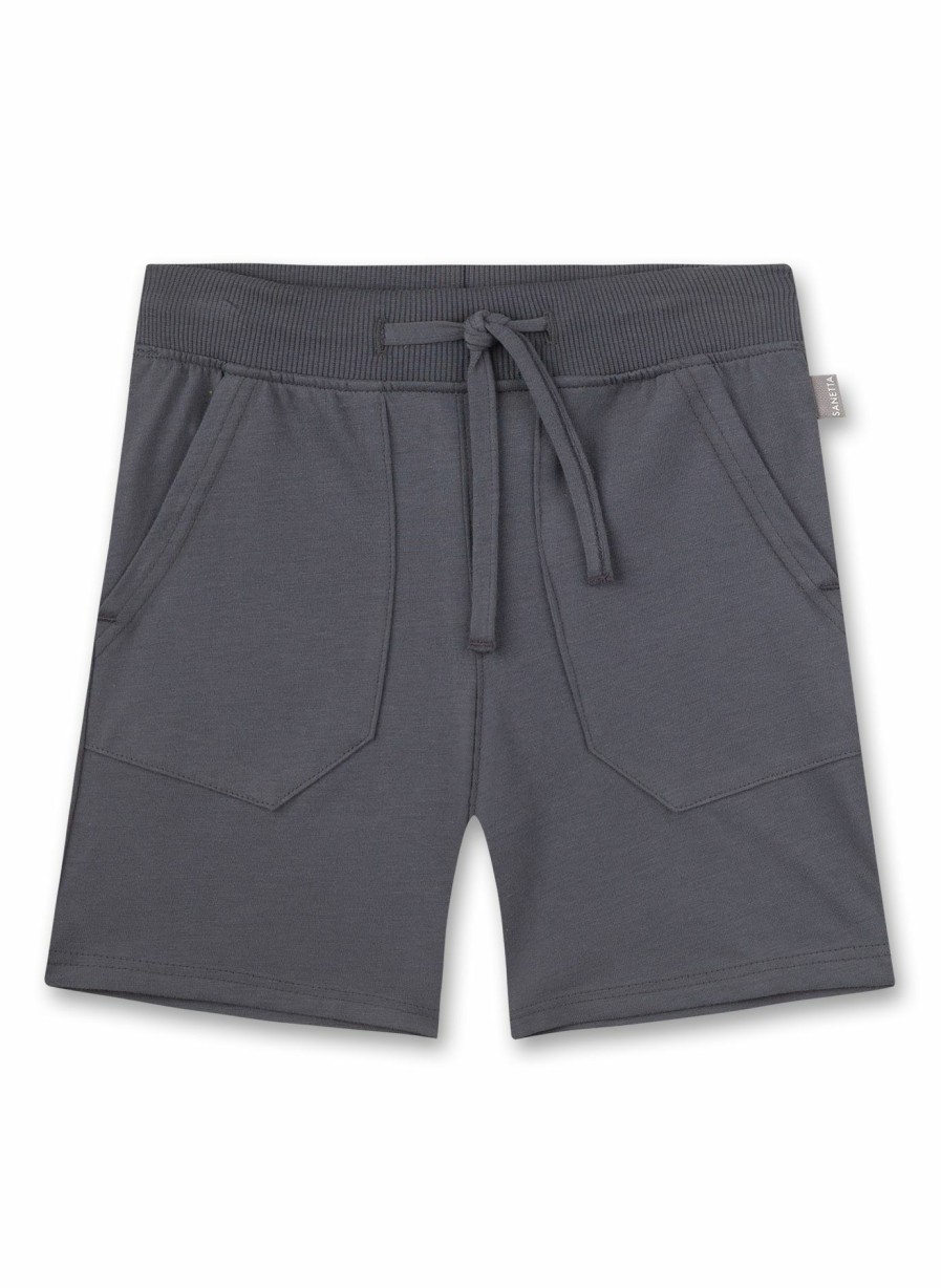 Jungs 3-14 Sanetta Hosen | Jungen-Shorts Dunkelgrau