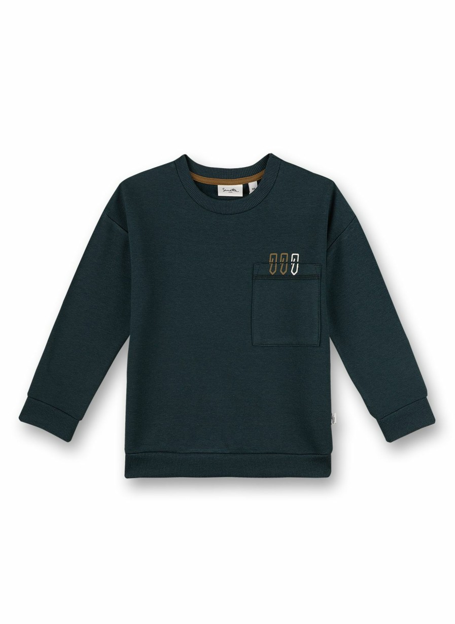 Jungs 3-14 Sanetta Sweatshirts | Jungen-Sweatshirt Dunkelgrun