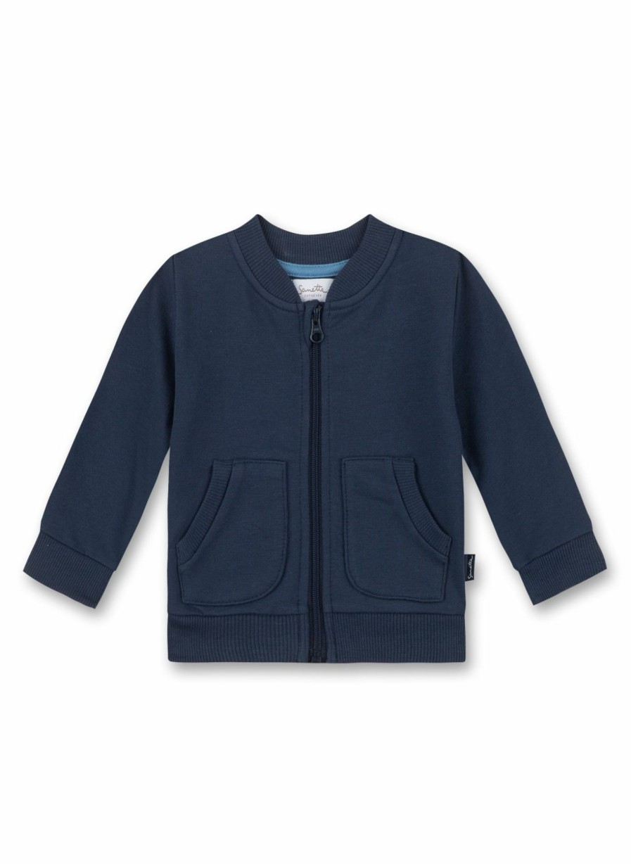 Jungs 0-3 Sanetta Jacken & Westen | Jungen-Sweatjacke Dunkelblau