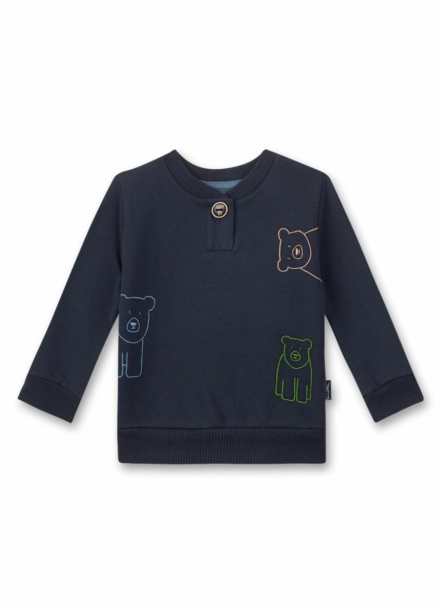 Jungs 0-3 Sanetta Sweatshirts | Jungen-Sweatshirt Dunkelblau