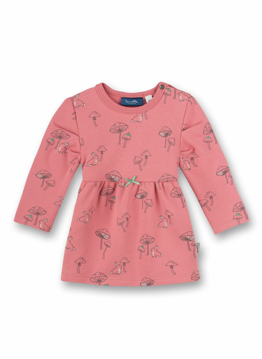 Madchen 0-3 Sanetta Kleider & Rocke | Madchen-Kleid Pink Mushrooms