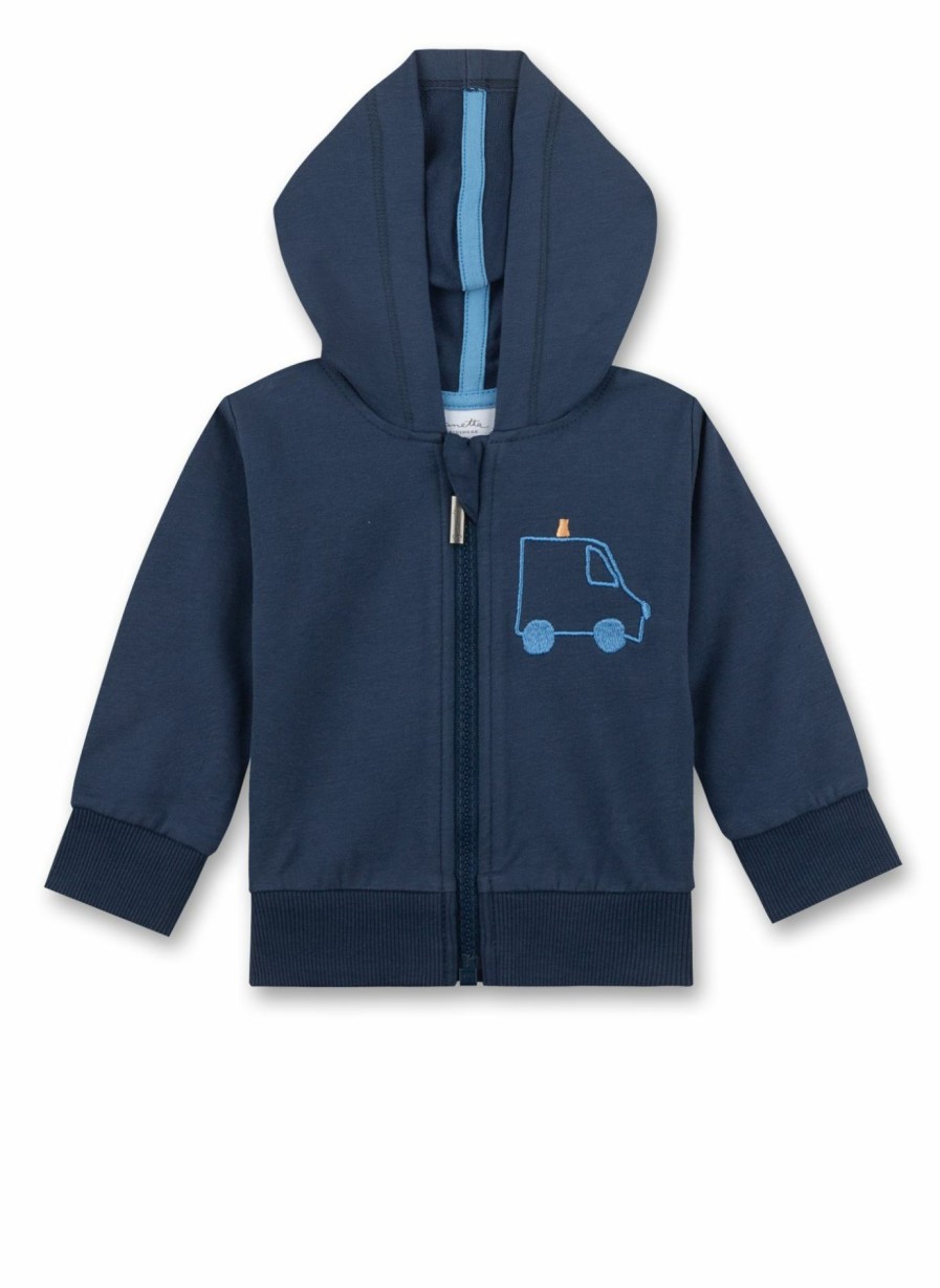 Jungs 0-3 Sanetta Sweatshirts | Jungen-Sweatjacke Dunkelblau