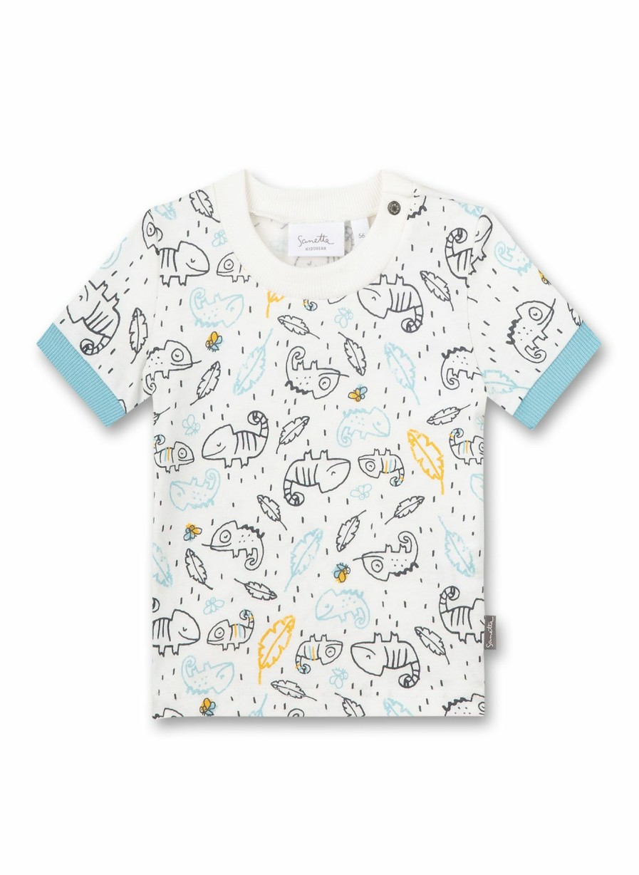 Jungs 0-3 Sanetta T-Shirts | Jungen T-Shirt Off-White