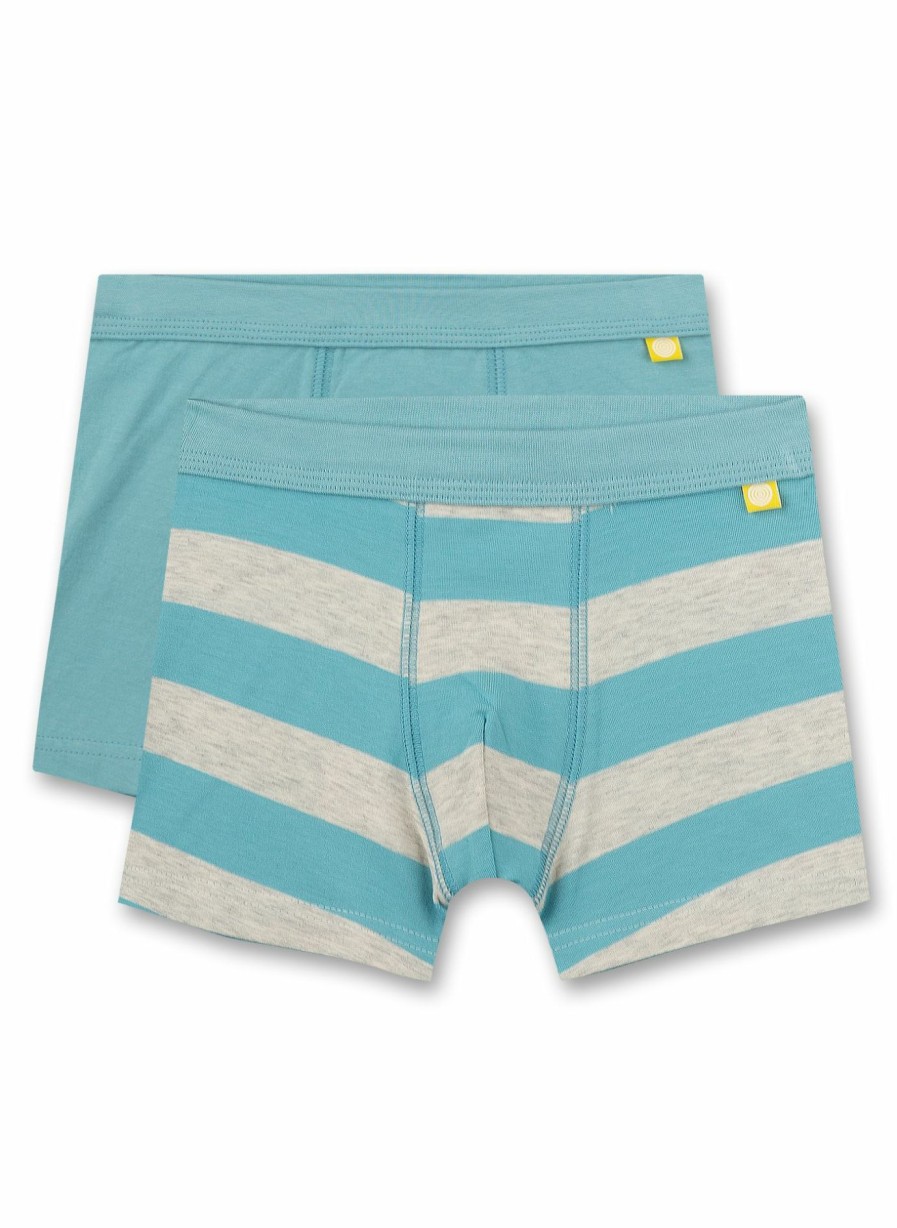 Jungs 3-14 Sanetta Shorts | Jungen-Hipshorts (Doppelpack) Blau