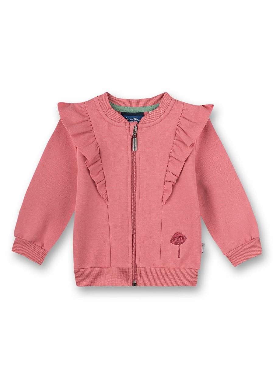 Madchen 0-3 Sanetta Sweatshirts | Madchen-Sweatjacke Pink Mushrooms