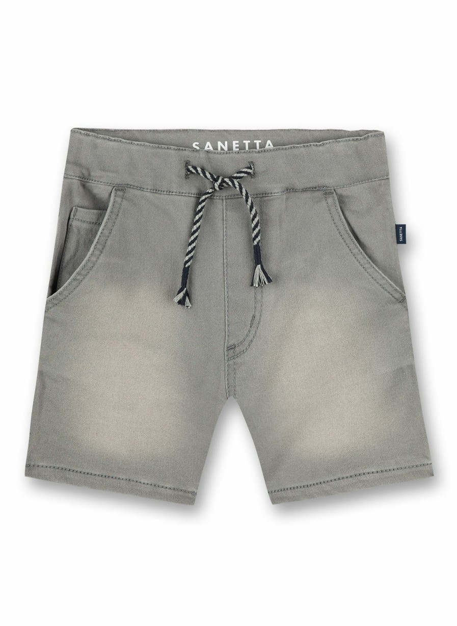 Jungs 3-14 Sanetta Jeans | Jungen-Shorts Grau Air Space