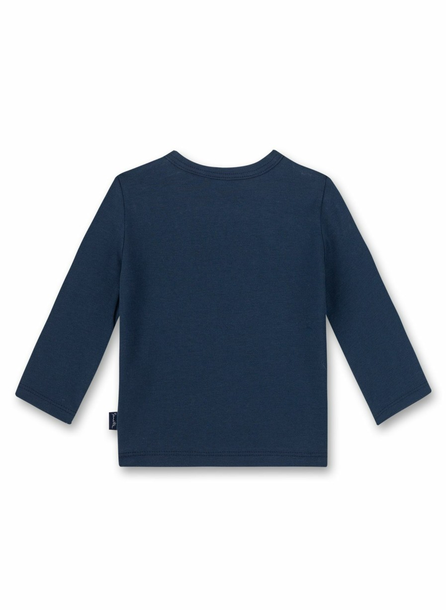 Jungs 0-3 Sanetta Shirts Langarm | Jungen-Shirt Langarm Blau Let’S Fly