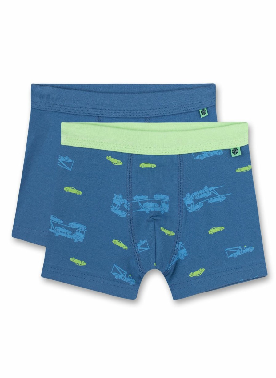 Jungs 3-14 Sanetta Shorts | Jungen-Hipshorts (Doppelpack) Blau