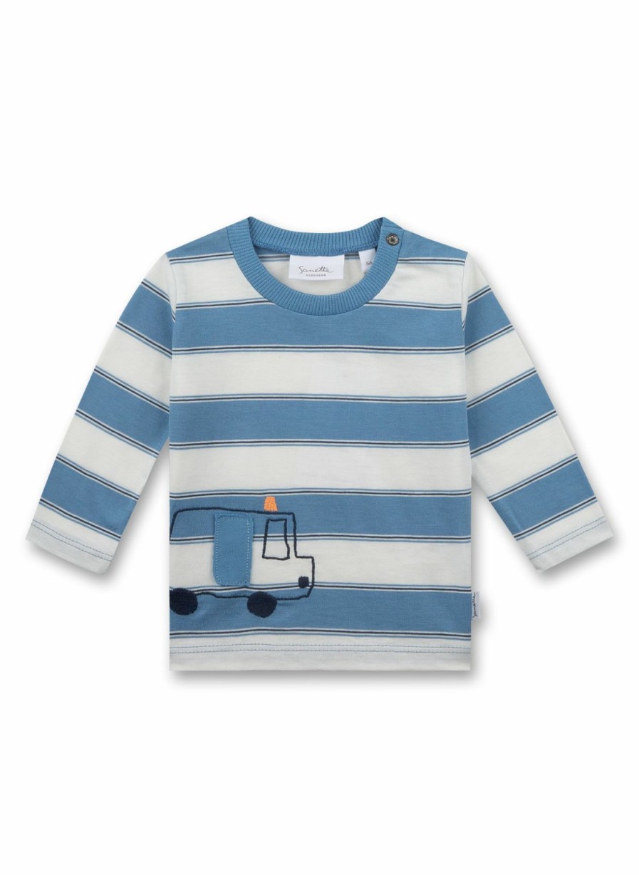 Jungs 0-3 Sanetta Shirts Langarm | Jungen-Shirt Langarm Blau