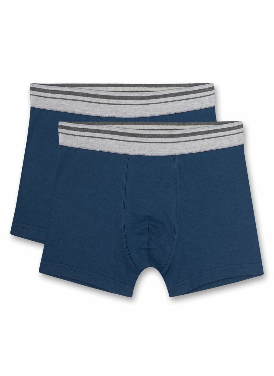 Jungs 3-14 Sanetta Shorts | Jungen-Hipshorts (Doppelpack) Blau