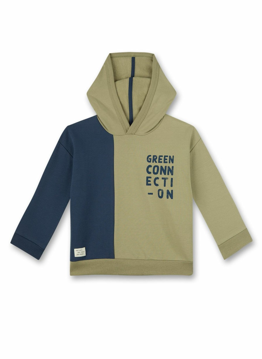 Jungs 3-14 Sanetta Sweatshirts | Jungen-Sweatshirt Mit Kapuze Grun