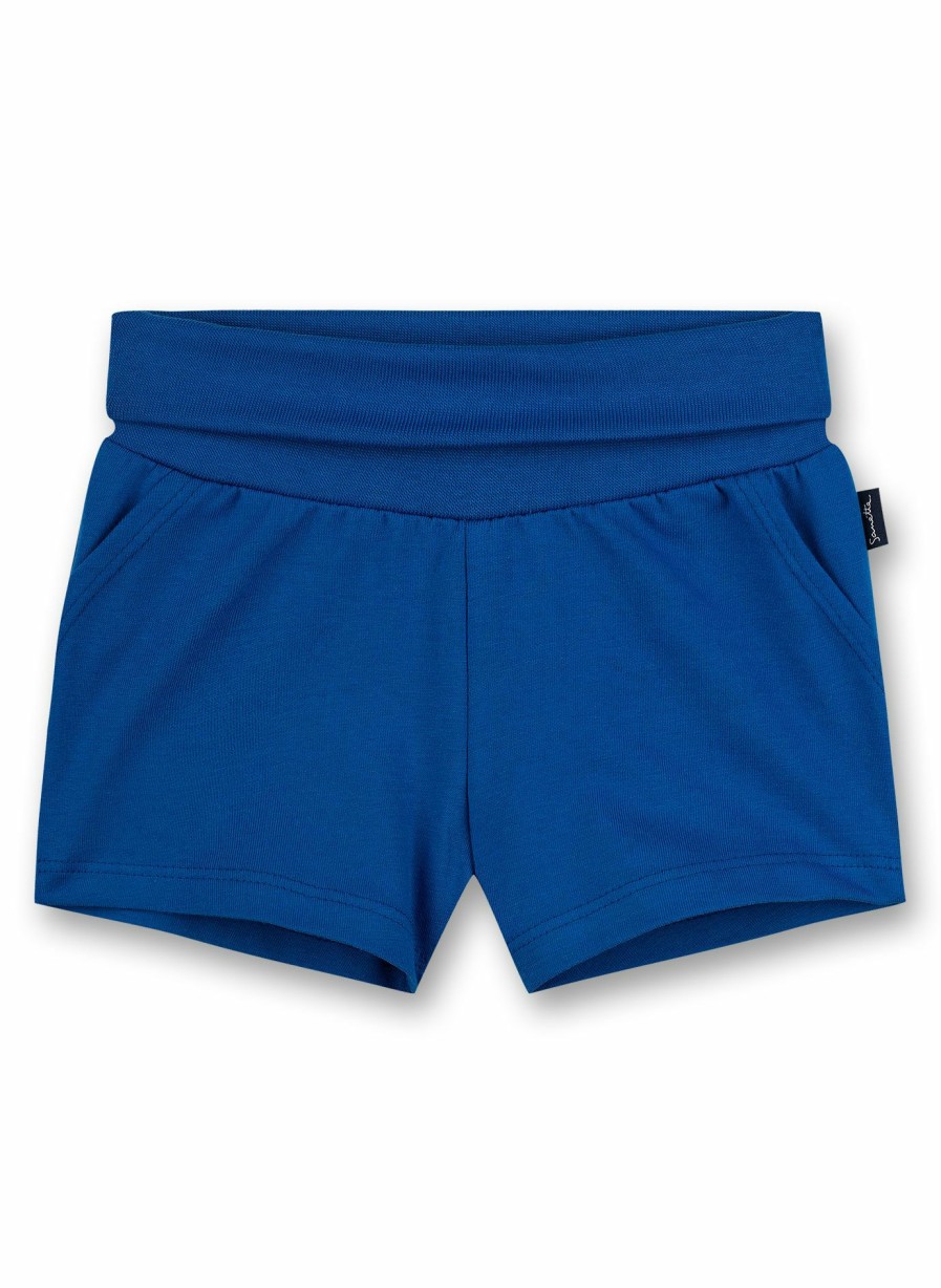 Jungs 0-3 Sanetta Hosen | Jungen-Shorts Blau Dino