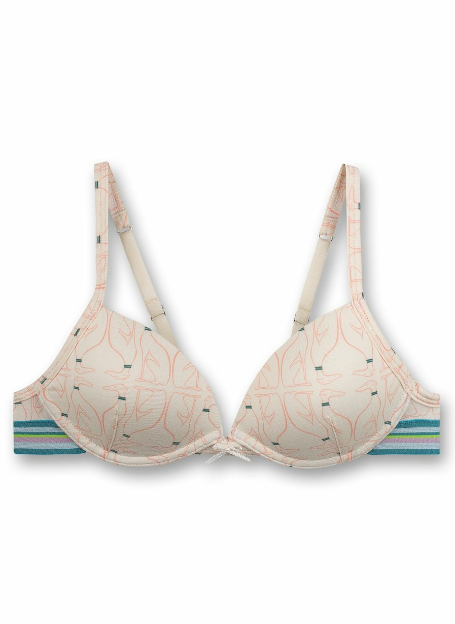 Madchen 3-14 Sanetta Bh & Bustiers | Madchen-Soft Cup Bra Beige Eyes See You