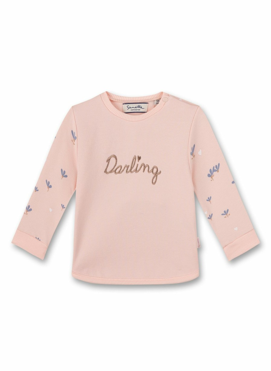 Madchen 0-3 Sanetta Sweatshirts | Madchen-Sweatshirt Rosa Little Spikes