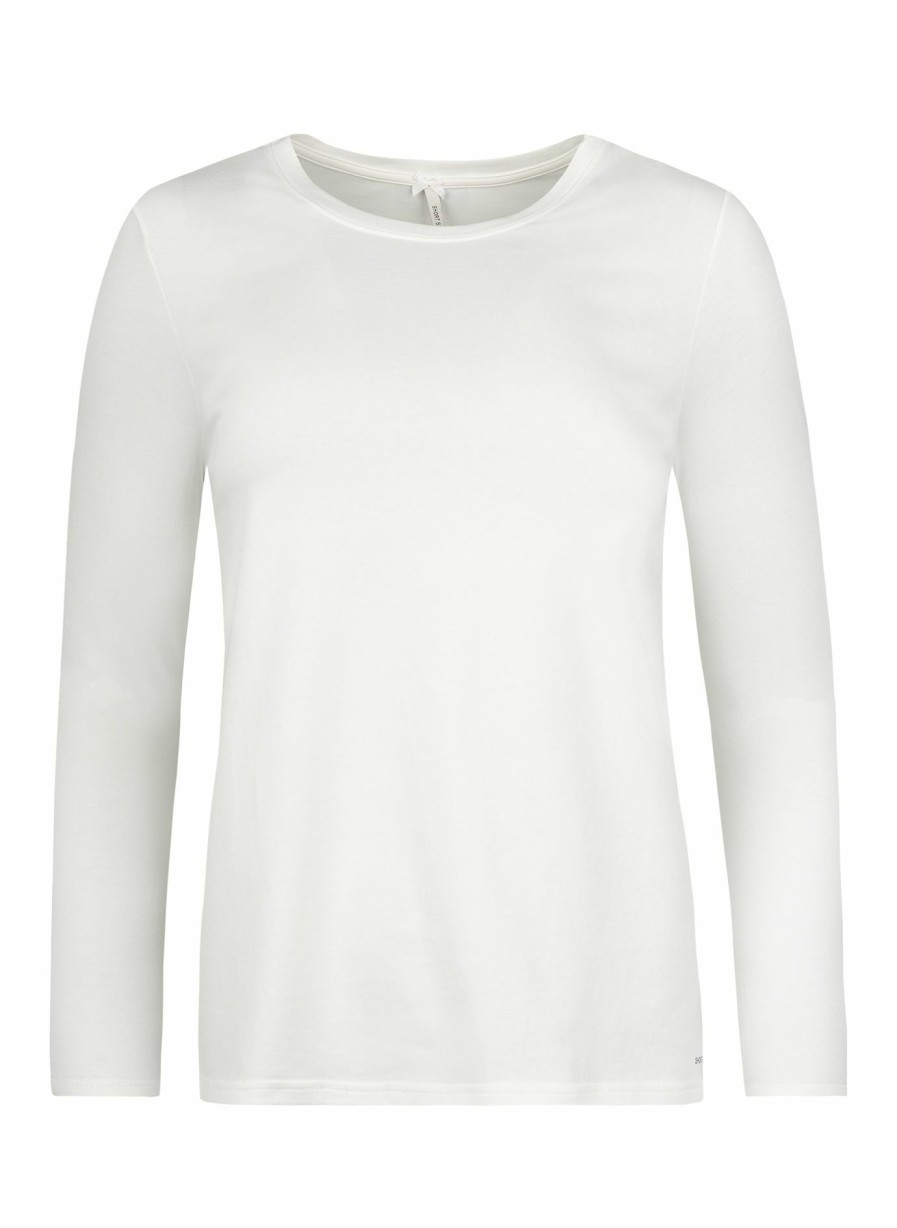 Damen Sanetta Tops | Damen-Langarmshirt Off-White