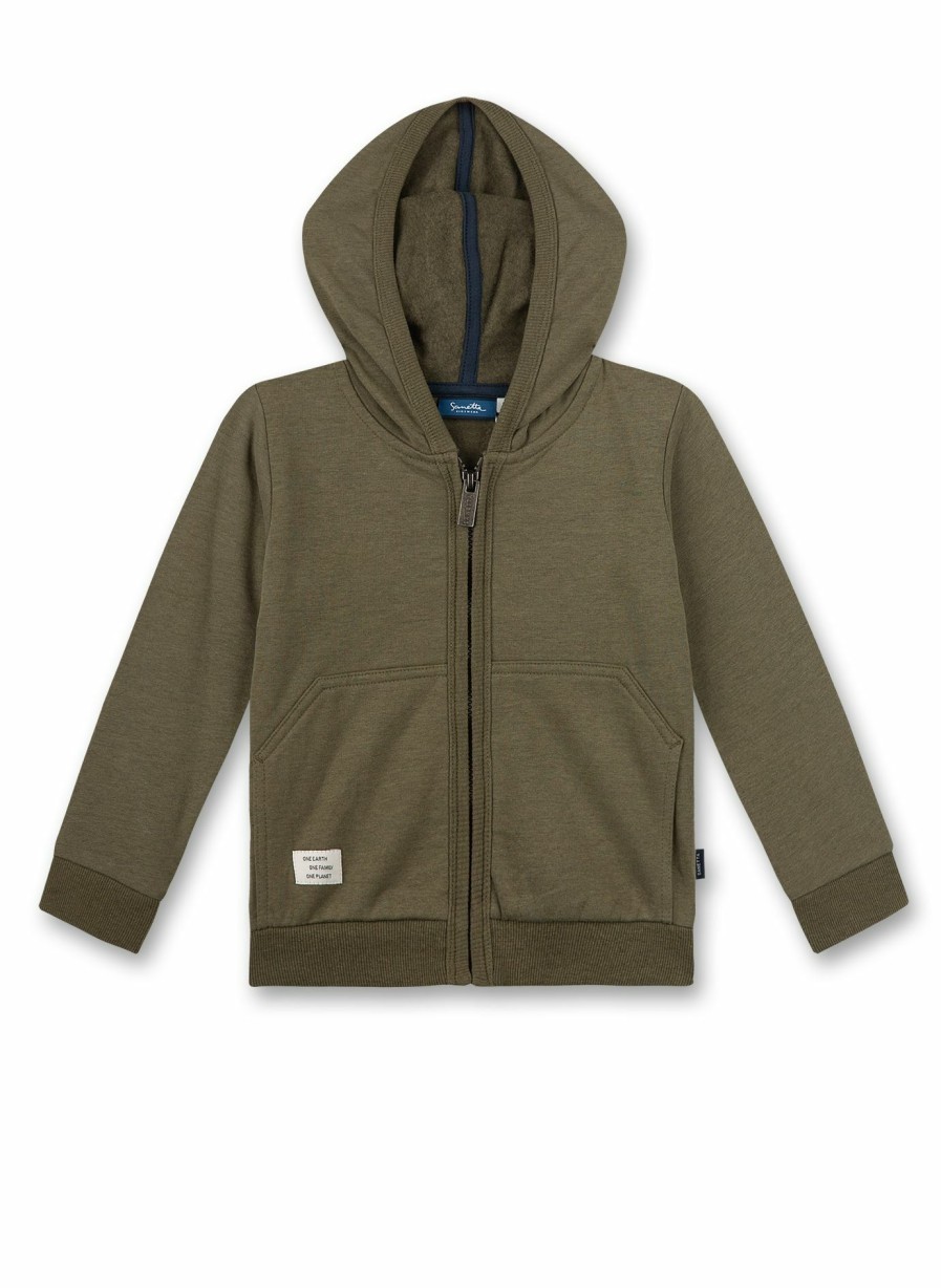 Jungs 3-14 Sanetta Jacken & Westen | Jungen-Sweatjacke Grun Expedition