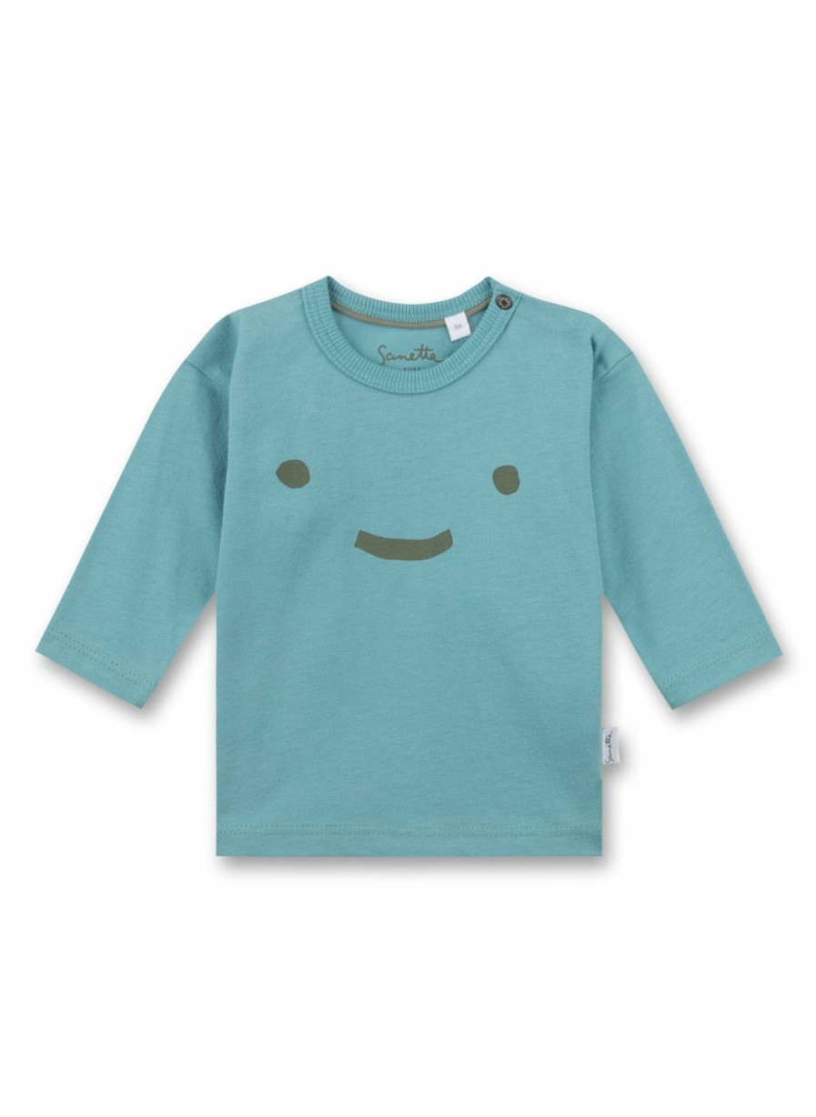 Jungs 0-3 Sanetta Shirts Langarm | Unisex-Shirt Langarm Blau