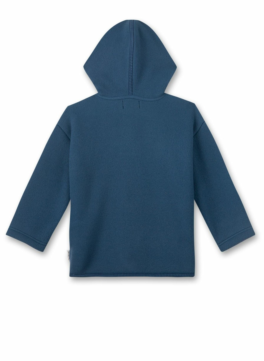 Jungs 0-3 Sanetta Sweatshirts | Unisex Fleece-Jacke Blau