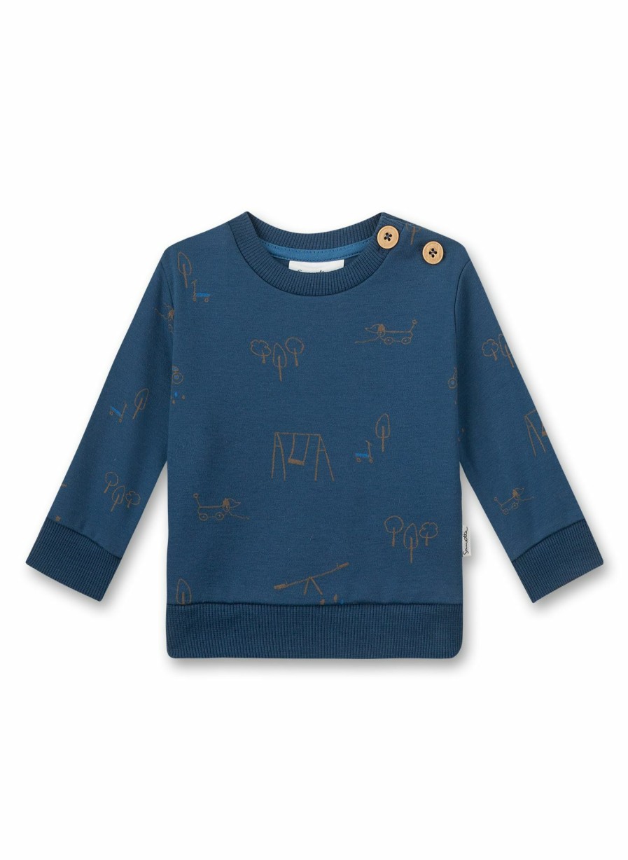 Jungs 0-3 Sanetta Sweatshirts | Jungen-Sweatshirt Blau