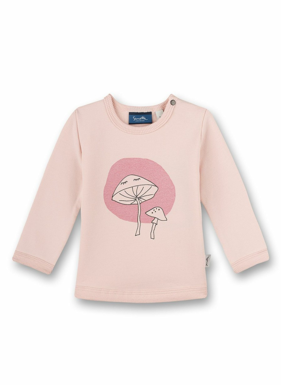 Madchen 0-3 Sanetta Sweatshirts | Madchen-Sweatshirt Rosa Mushrooms