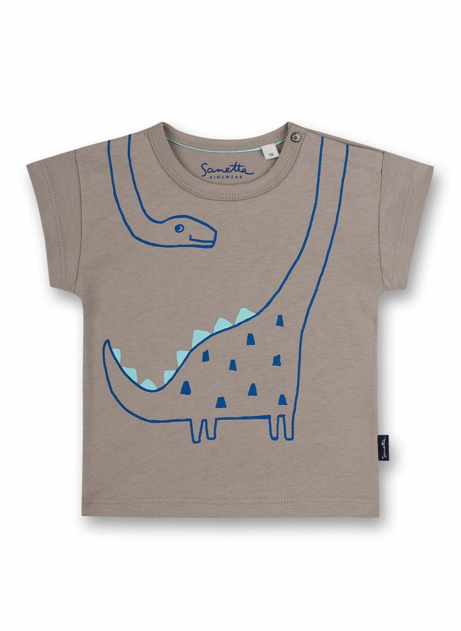 Jungs 0-3 Sanetta T-Shirts | Jungen T-Shirt Grau Dino