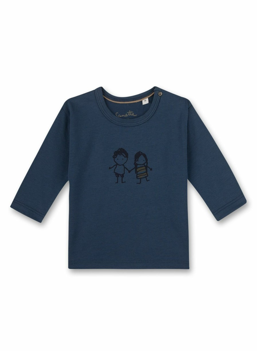 Jungs 0-3 Sanetta Shirts Langarm | Jungen-Shirt Langarm Blau