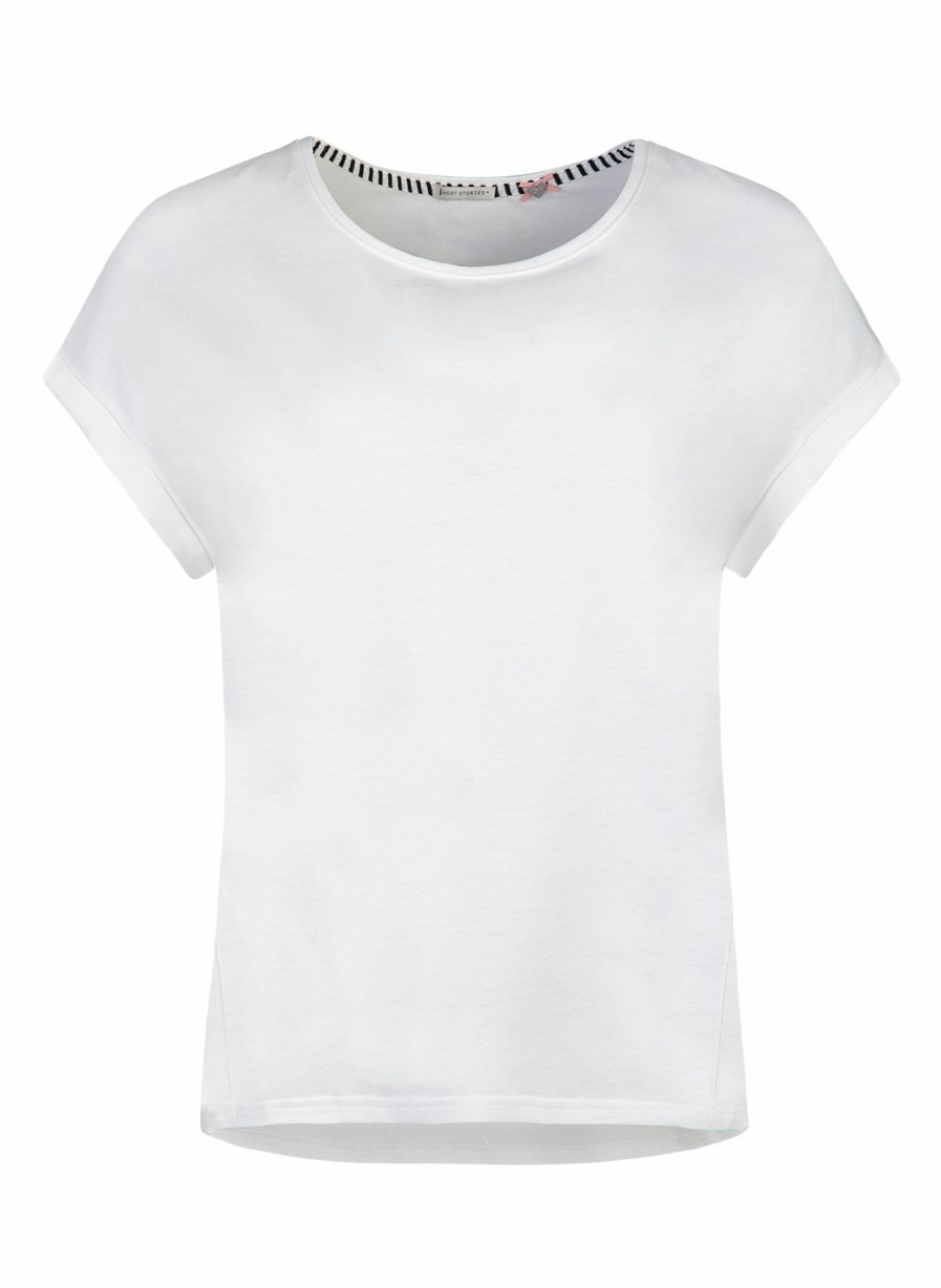 Damen Sanetta Tops | Damen T-Shirt Weis