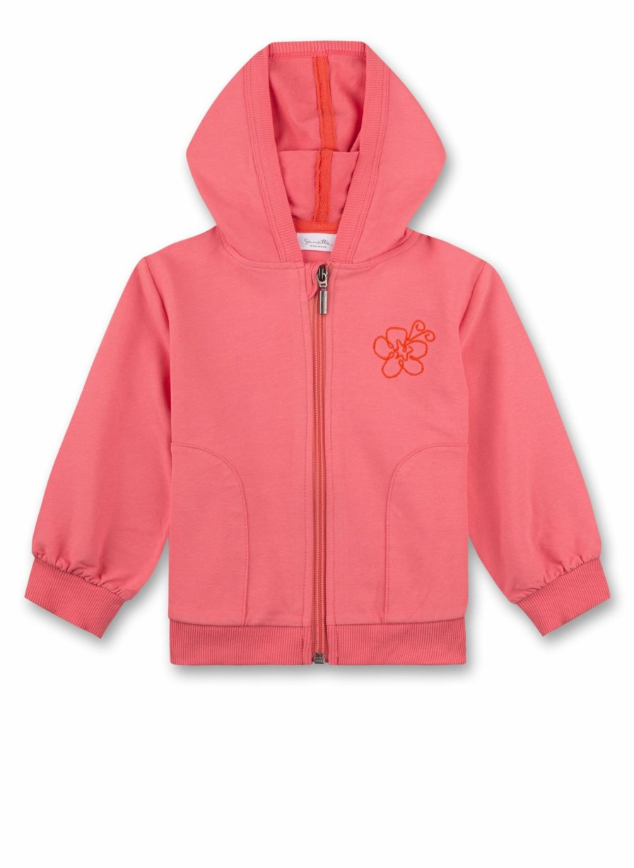 Madchen 3-14 Sanetta Jacken & Westen | Madchen-Sweatjacke Mit Kapuze Rosa