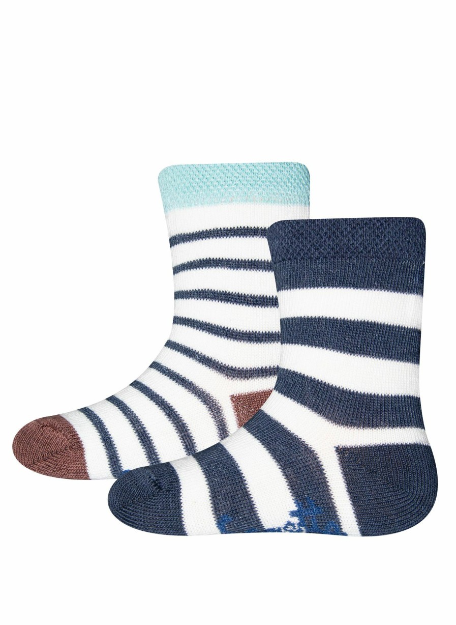 Jungs 0-3 Sanetta Accessoires | Jungen-Socken (Doppelpack) Ringel