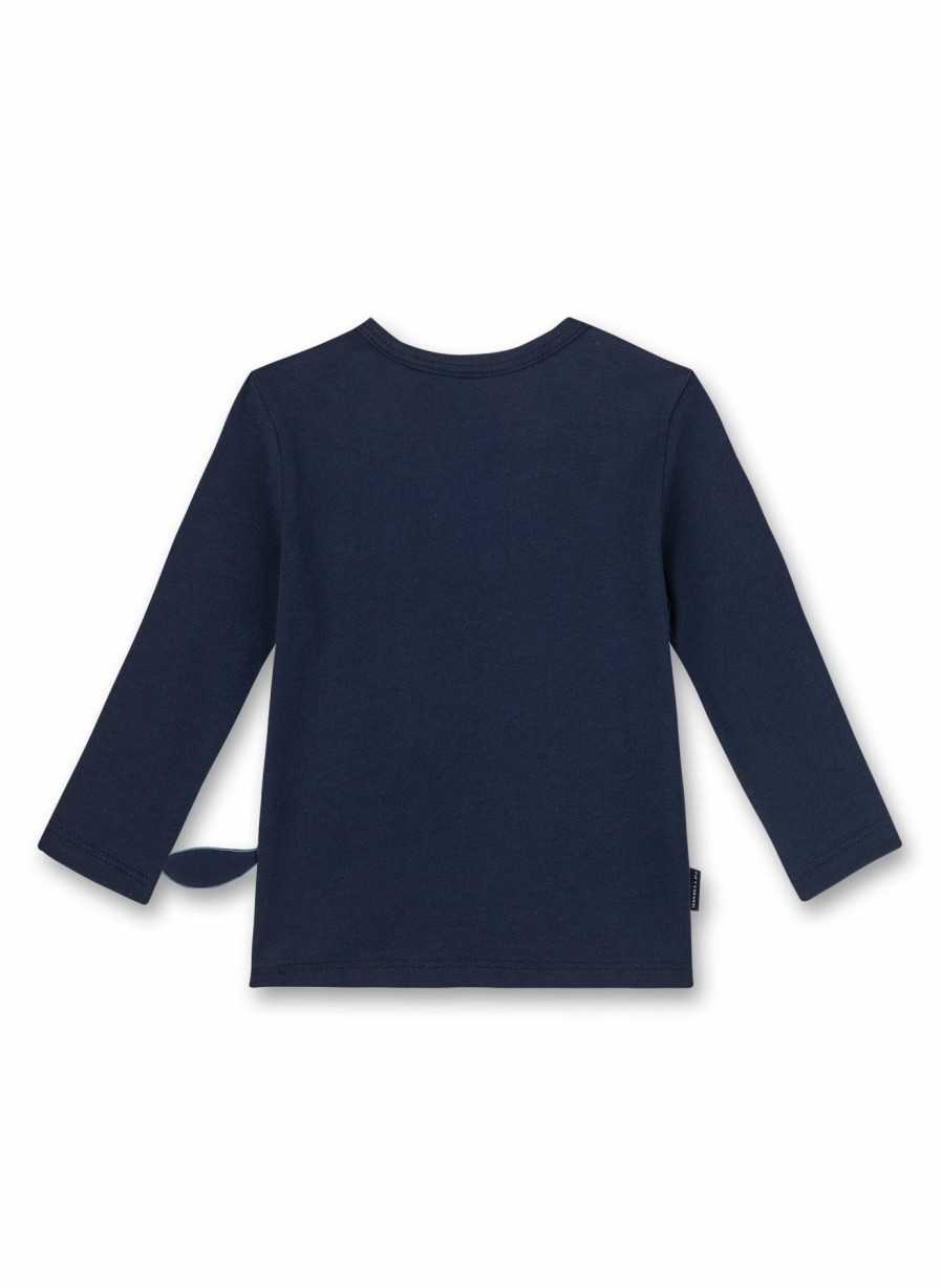 Jungs 0-3 Sanetta Shirts Langarm | Jungen-Shirt Langarm Blau Clever Fox