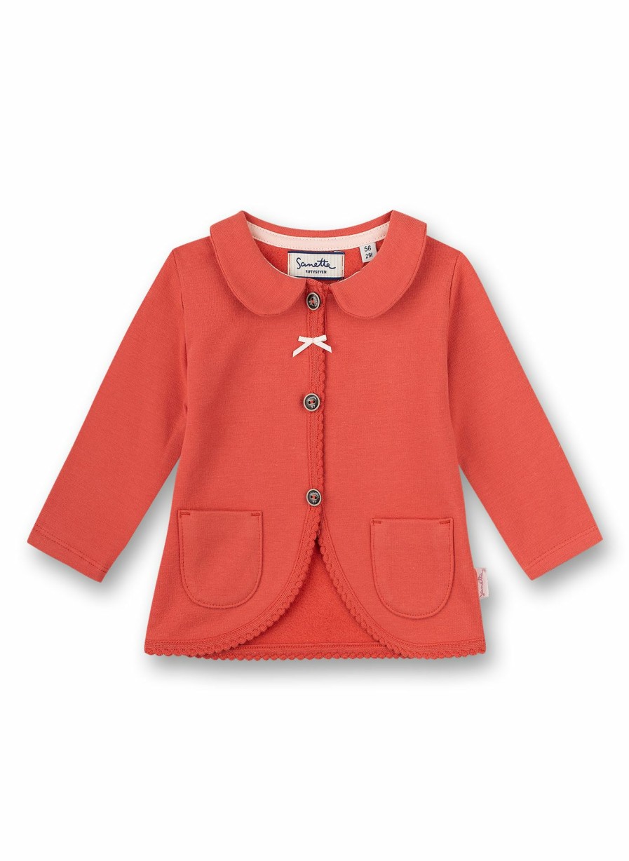 Madchen 0-3 Sanetta Jacken & Westen | Madchen-Sweatjacke Rot Family Stork